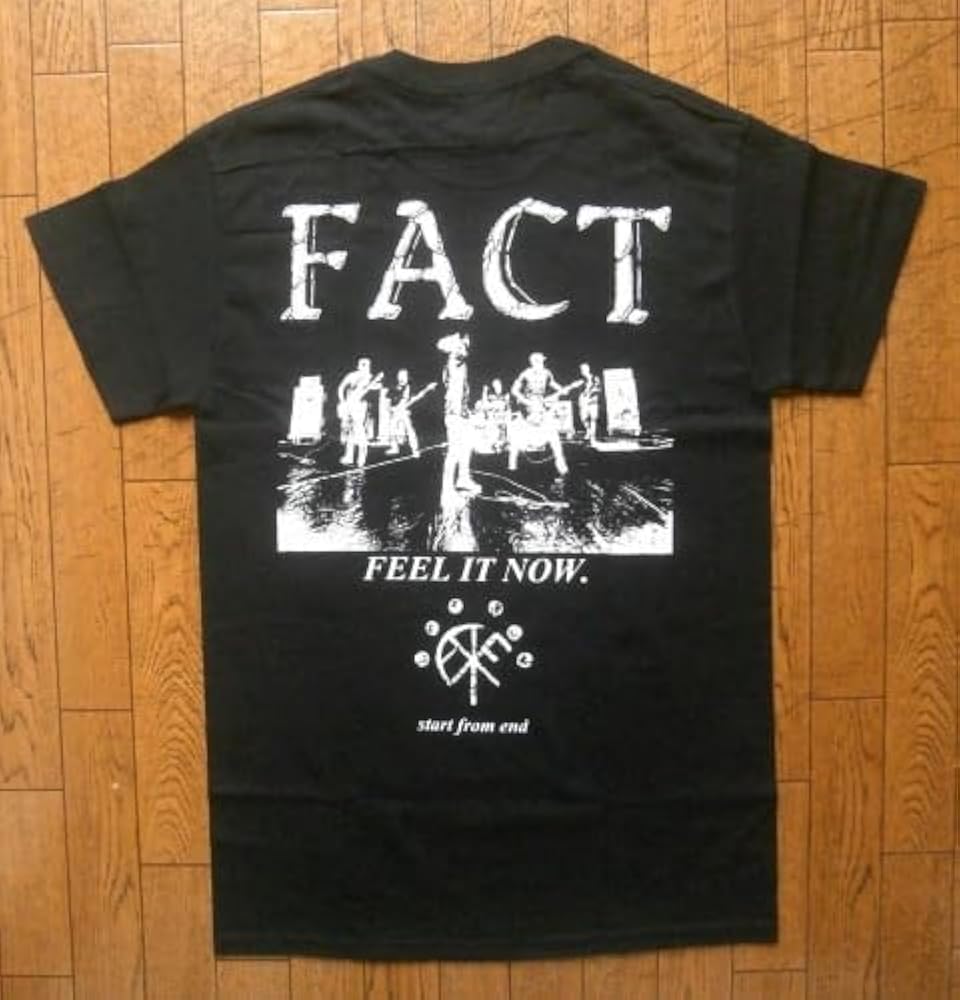 FACT Tシャツ サイズS ブラック Amazon.co.jp: FACT／ファクト Tシャツ 黒 FEEL IT NOW Sサイズ